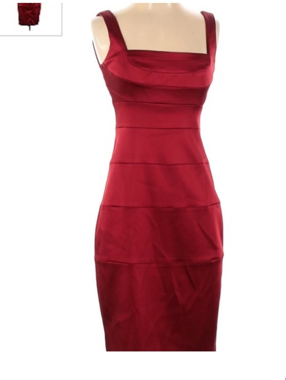 JAX RED SATIN DRESS. COCKTAIL PARTY. SZ 10.
